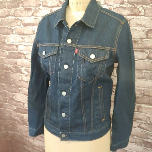 -SOLD- Levis Wellthread Trucker Denim Jacket Cottonized Hemp S 247660011 - Picture 2 of 5